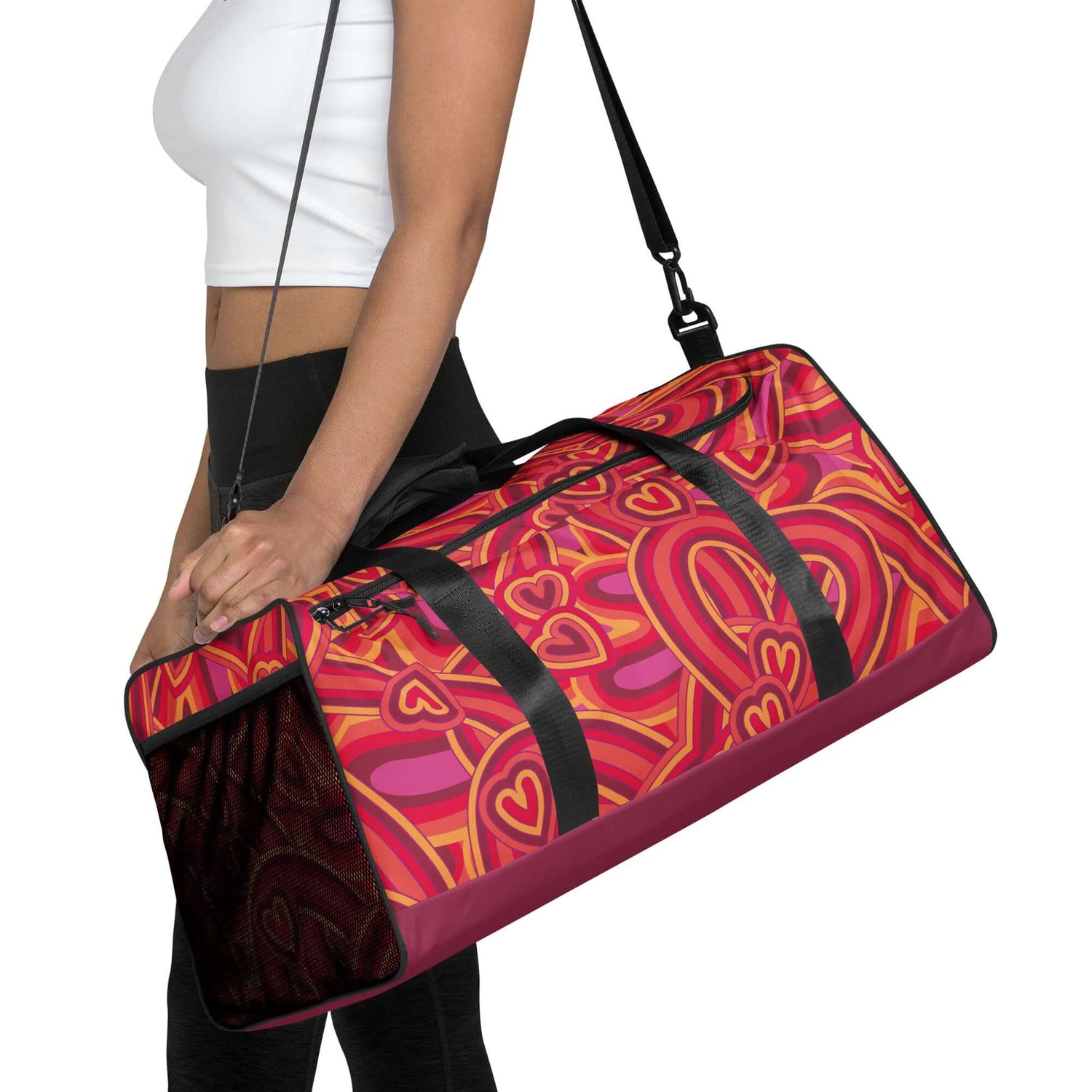 VIBES Reisetasche | HEARTS - handgefertigt nur €109.- | Time Of Vibes