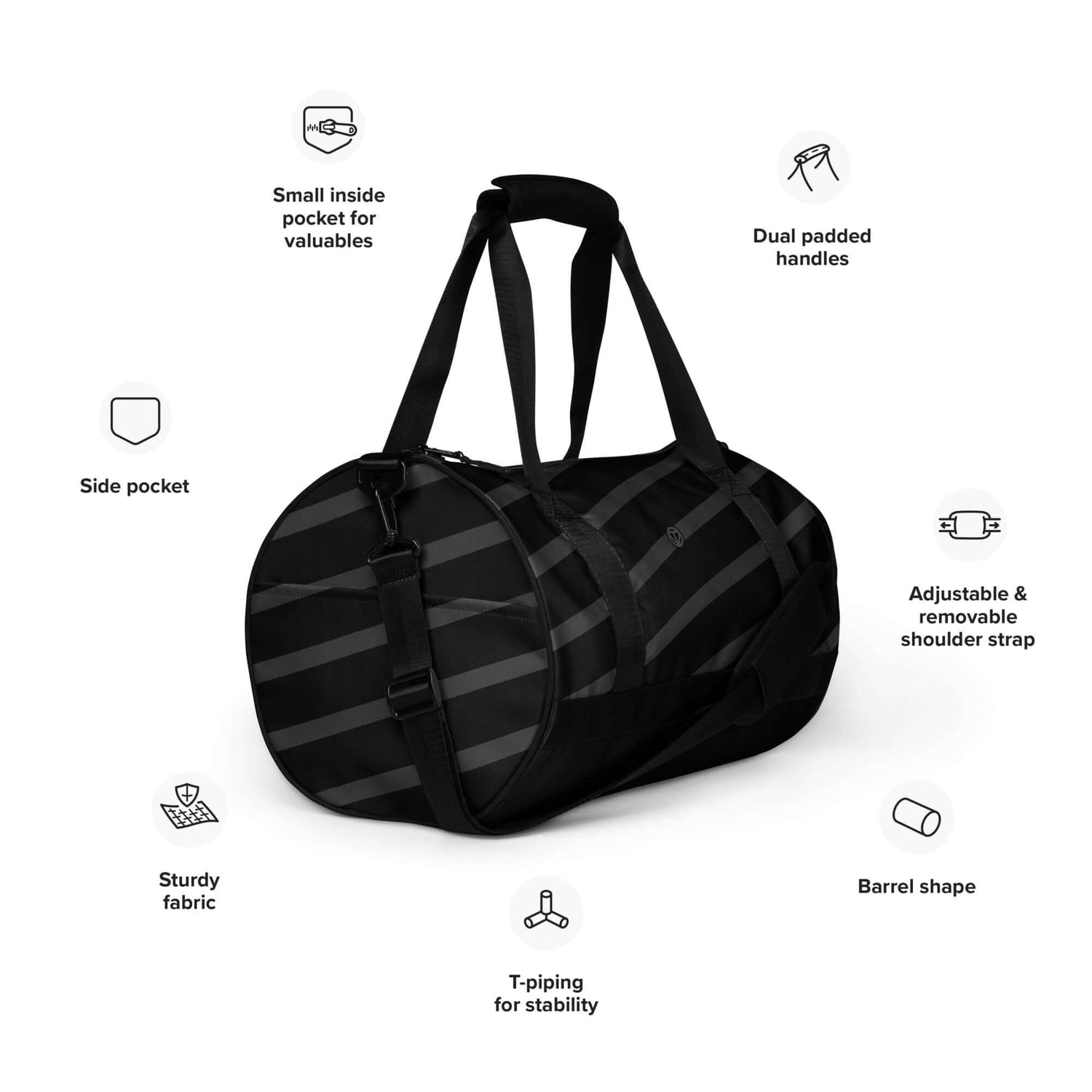 &lt;tc&gt;TOV Sports Bag ELEGANT (Black)&lt;/tc&gt;