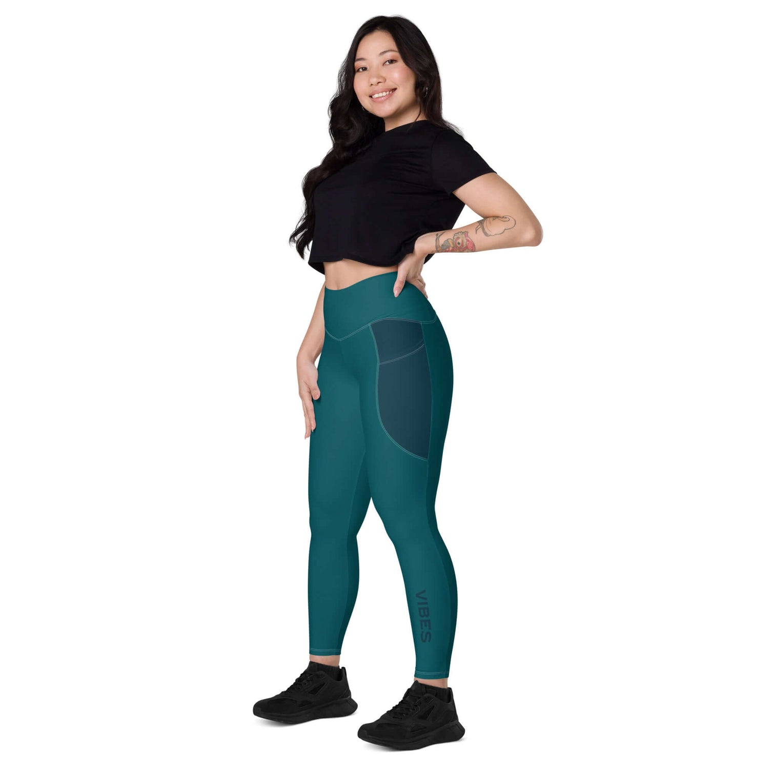 TIME OF VIBES TOV Leggings mit Taschen VIBES (Blau) - €59,00