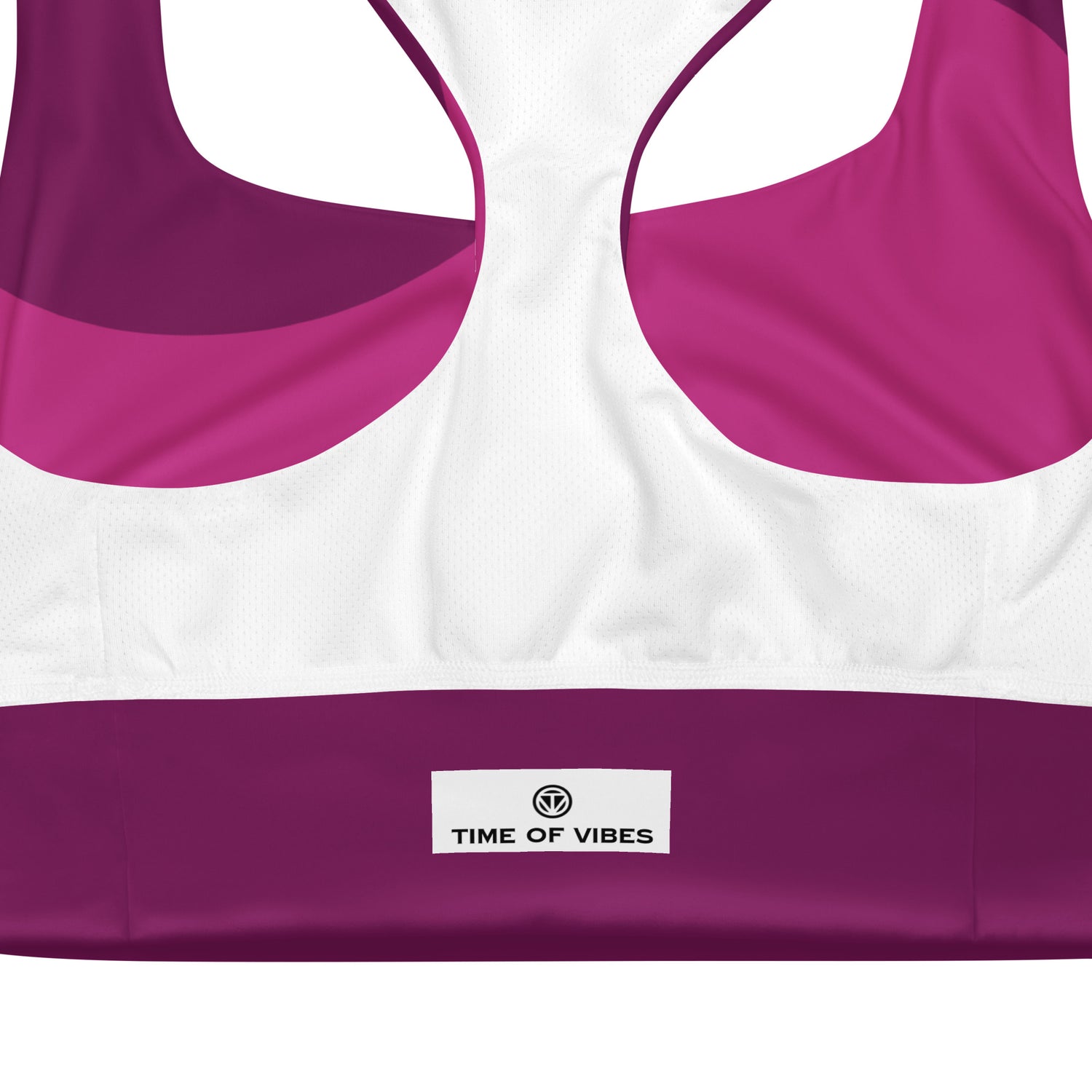 VIBES Langer Sport-BH ABSTRACT (Pink)