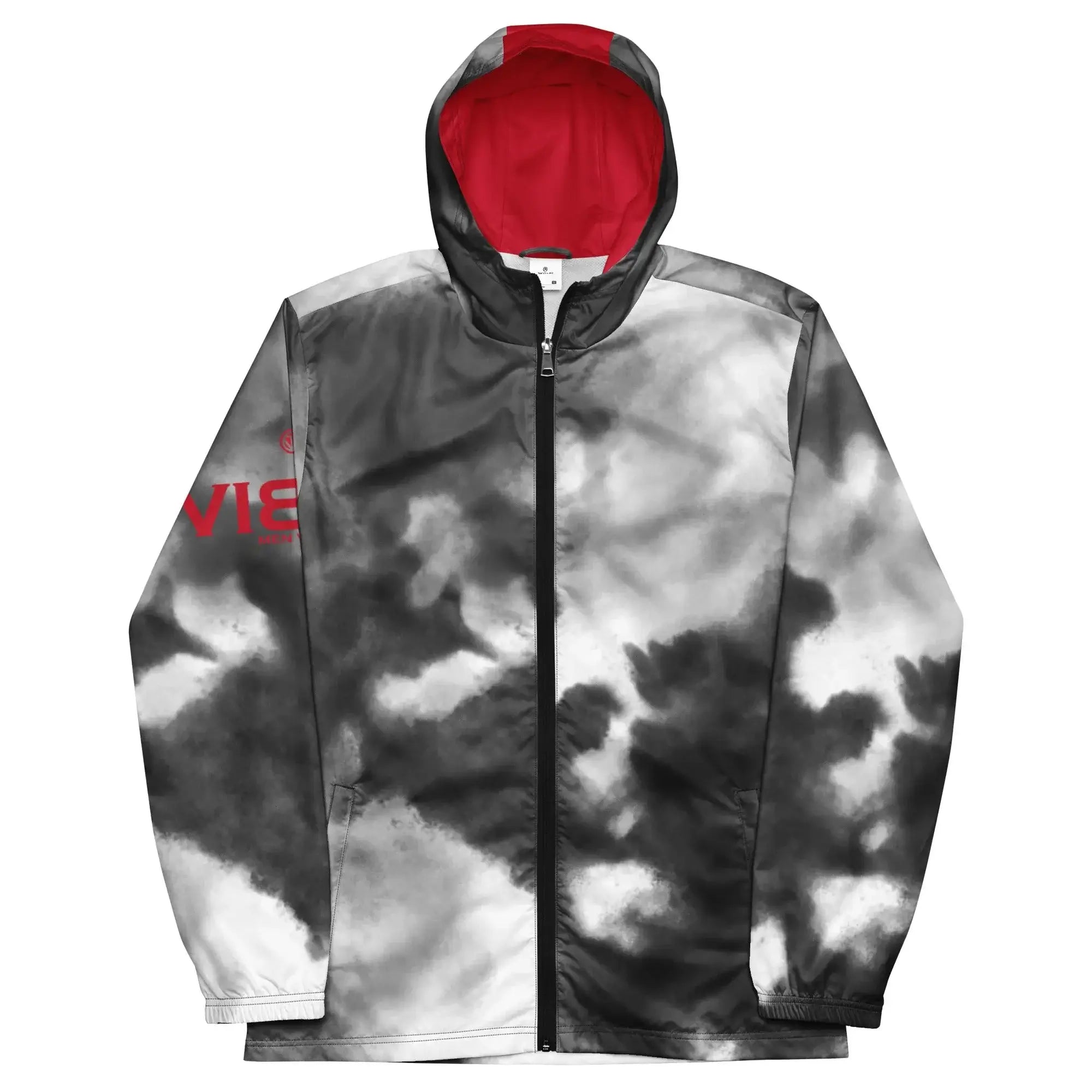 VIBES wind jacket men | WATER (Grey/Red)