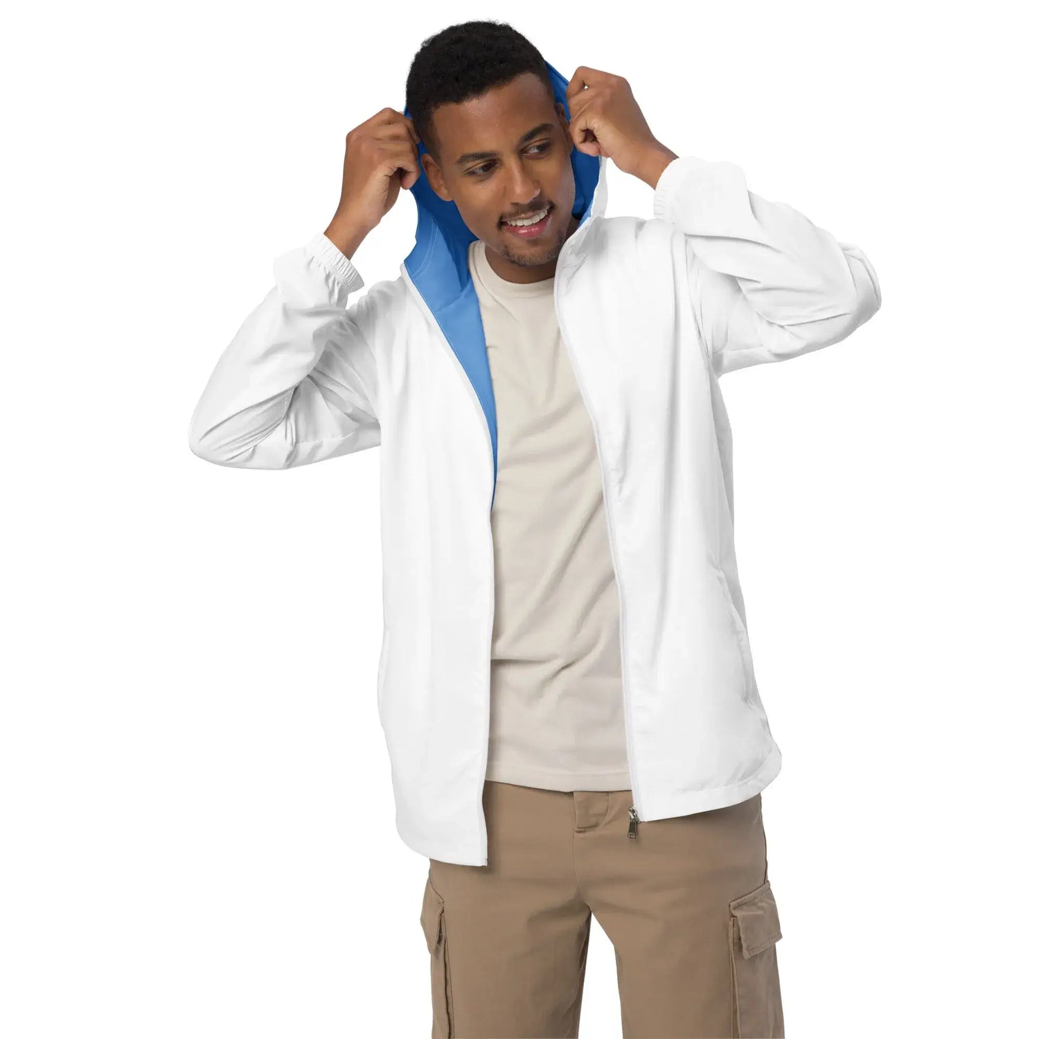 VIBES wind jacket men | 23 (White/Blue)