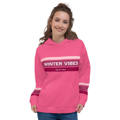 VIBES Premium Kapuzenpullover WINTER (Pink) nur €59.00 | Time Of Vibes