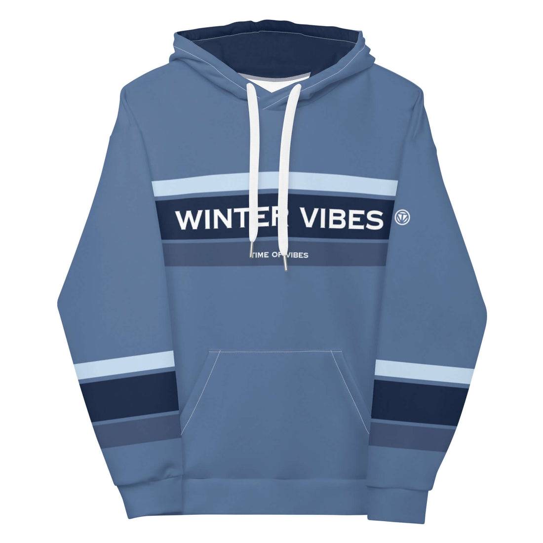 TIME OF VIBES TOV Premium Kapuzenpullover WINTER23 (Blau) - €99,00