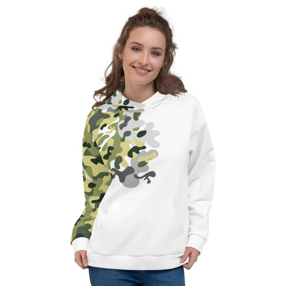 VIBES Premium Kapuzenpullover CAMOUFLAGE (Weiß/Grün) nur €79.00 | Time Of Vibes