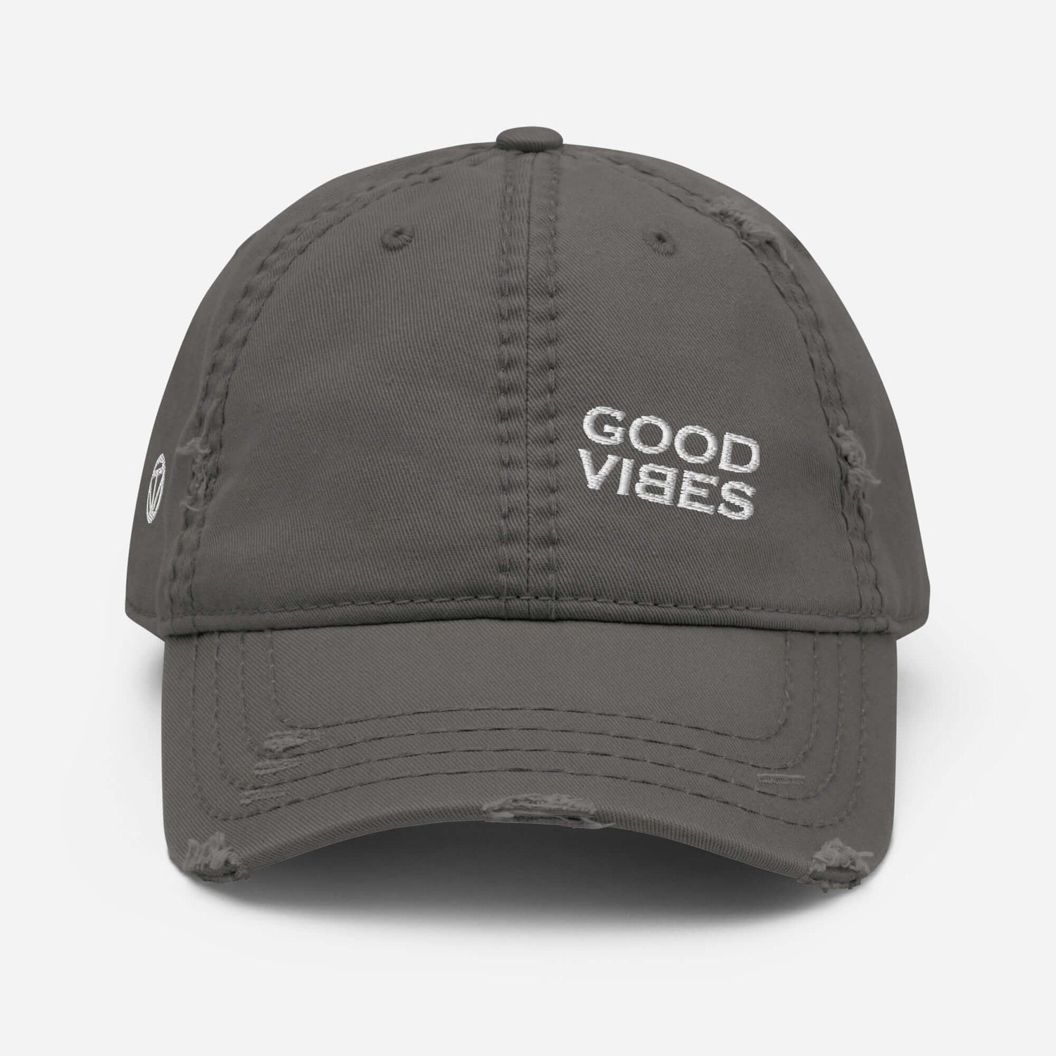 VIBES Baseball Mütze im Used-Look (Grau)