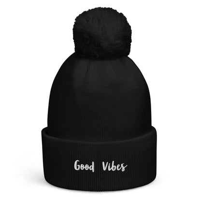 TIME OF VIBES Bommel-Beanie GOOD (Schwarz) - €26,00