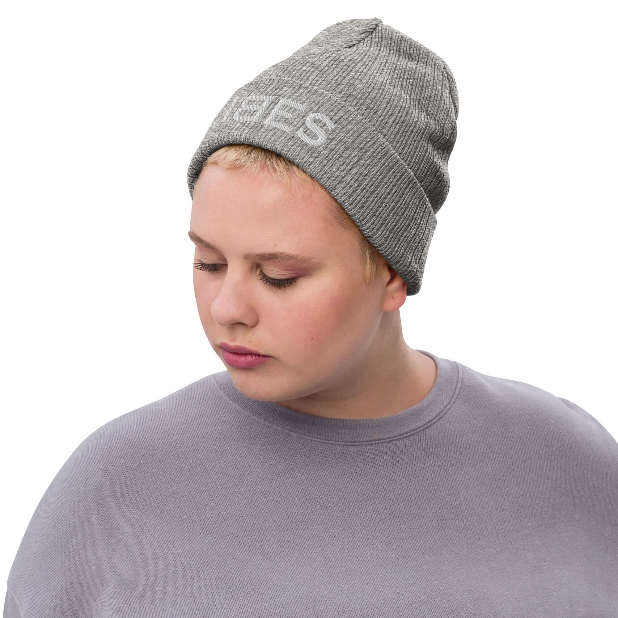 VIBES Knitted Hat (Grey/Grey)