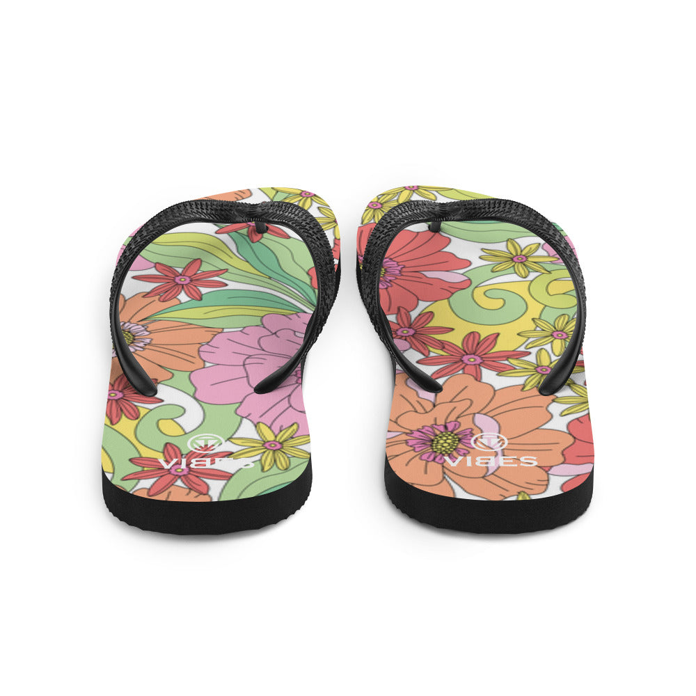 VIBES flip flops | FLOWERS