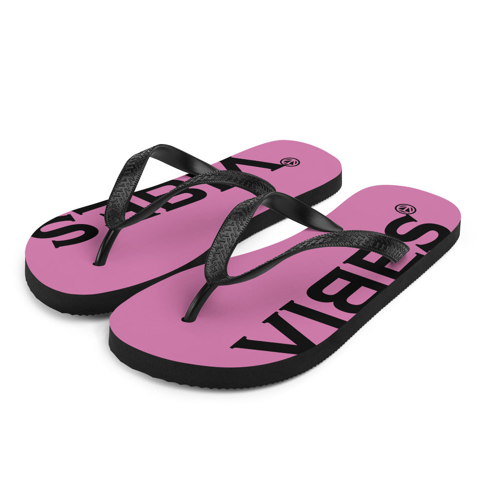 VIBES flip flops (pink/black)