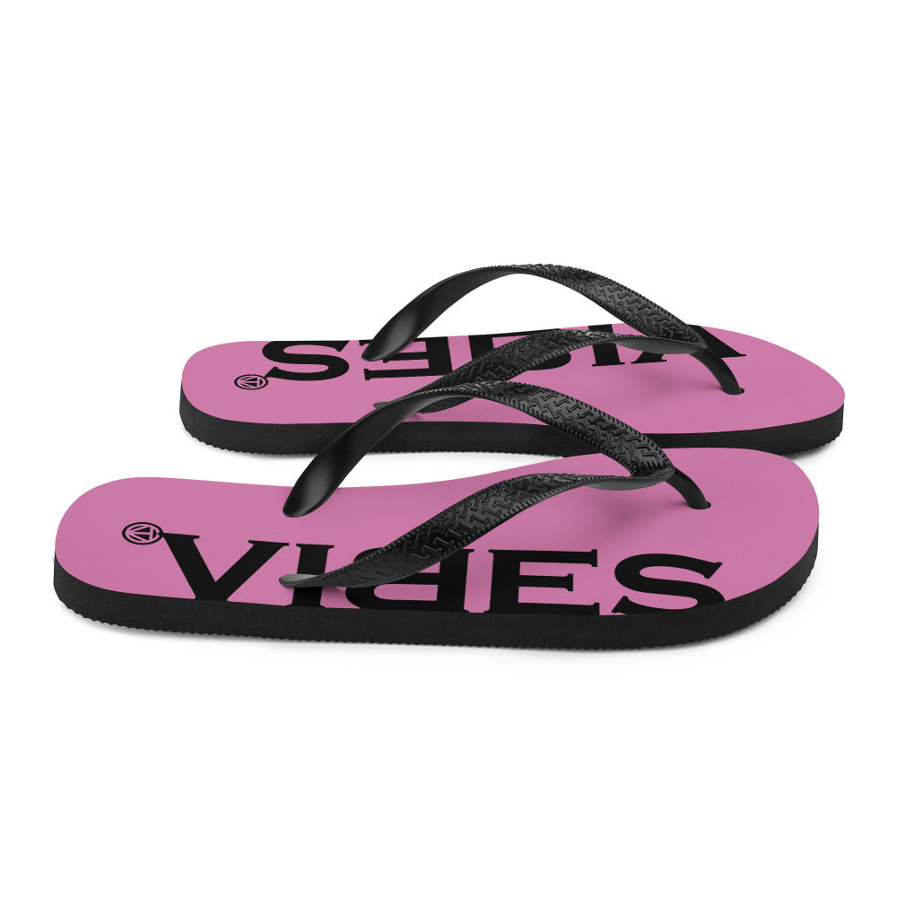 VIBES flip flops (pink/black)