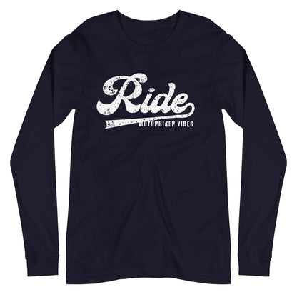 VIBES Langarm T-Shirt Herren | RIDE (Navy) nur €39.00 | Time Of Vibes