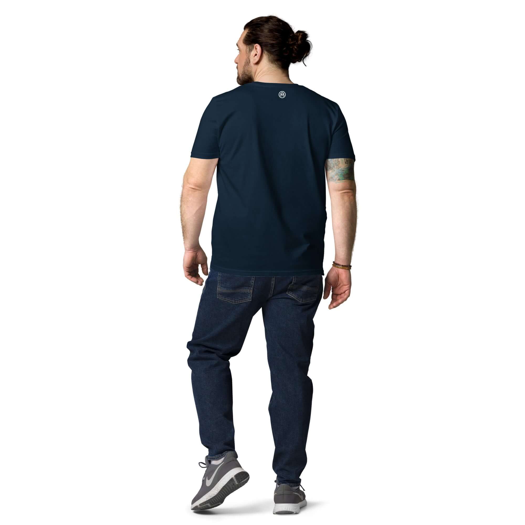 TIME OF VIBES Bio-Baumwoll T-Shirt CURVE (Dunkelblau) - €32,00