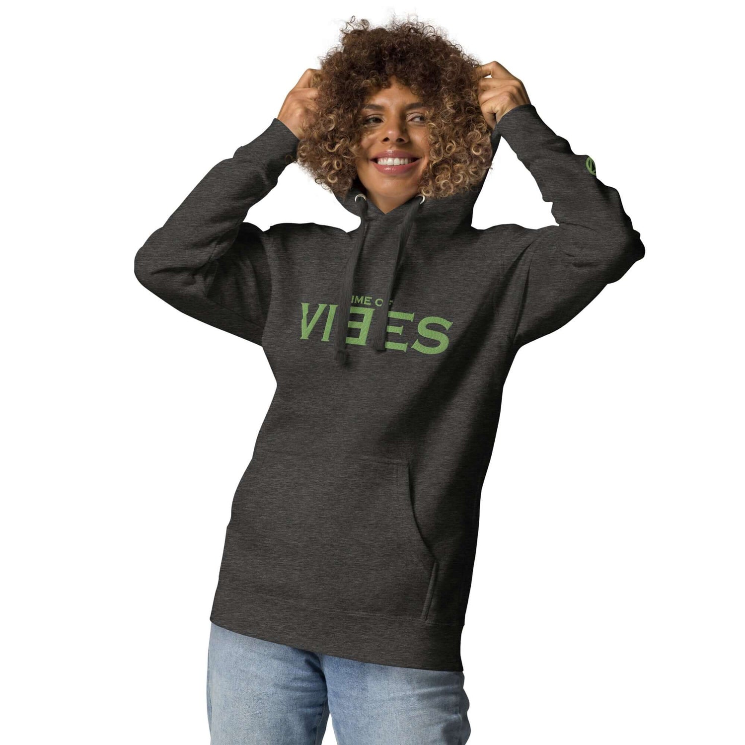 VIBES Kapuzenpullover (Grau/Grün) nur €69.00 | Time Of Vibes