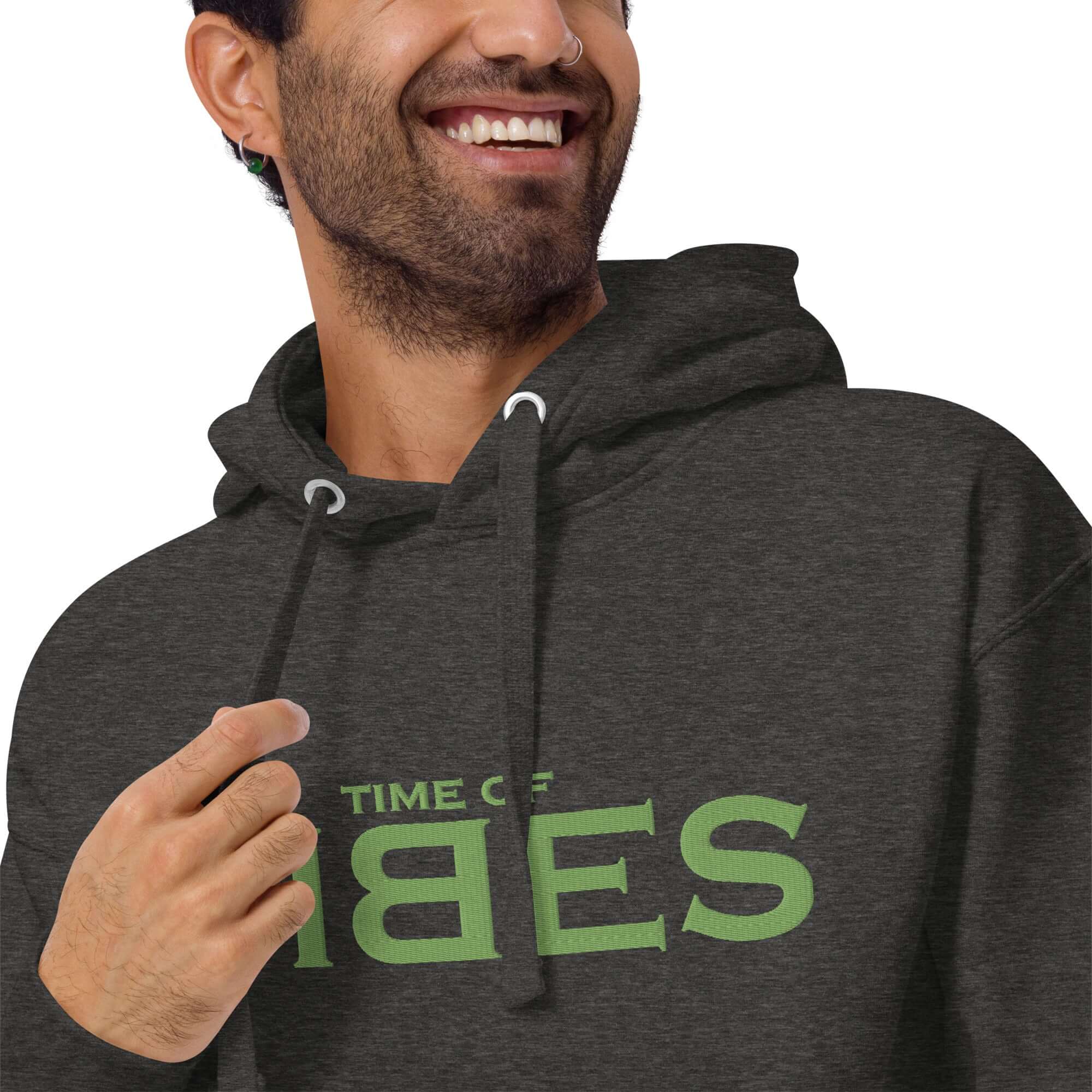 VIBES Kapuzenpullover (Grau/Grün) nur €69.00 | Time Of Vibes