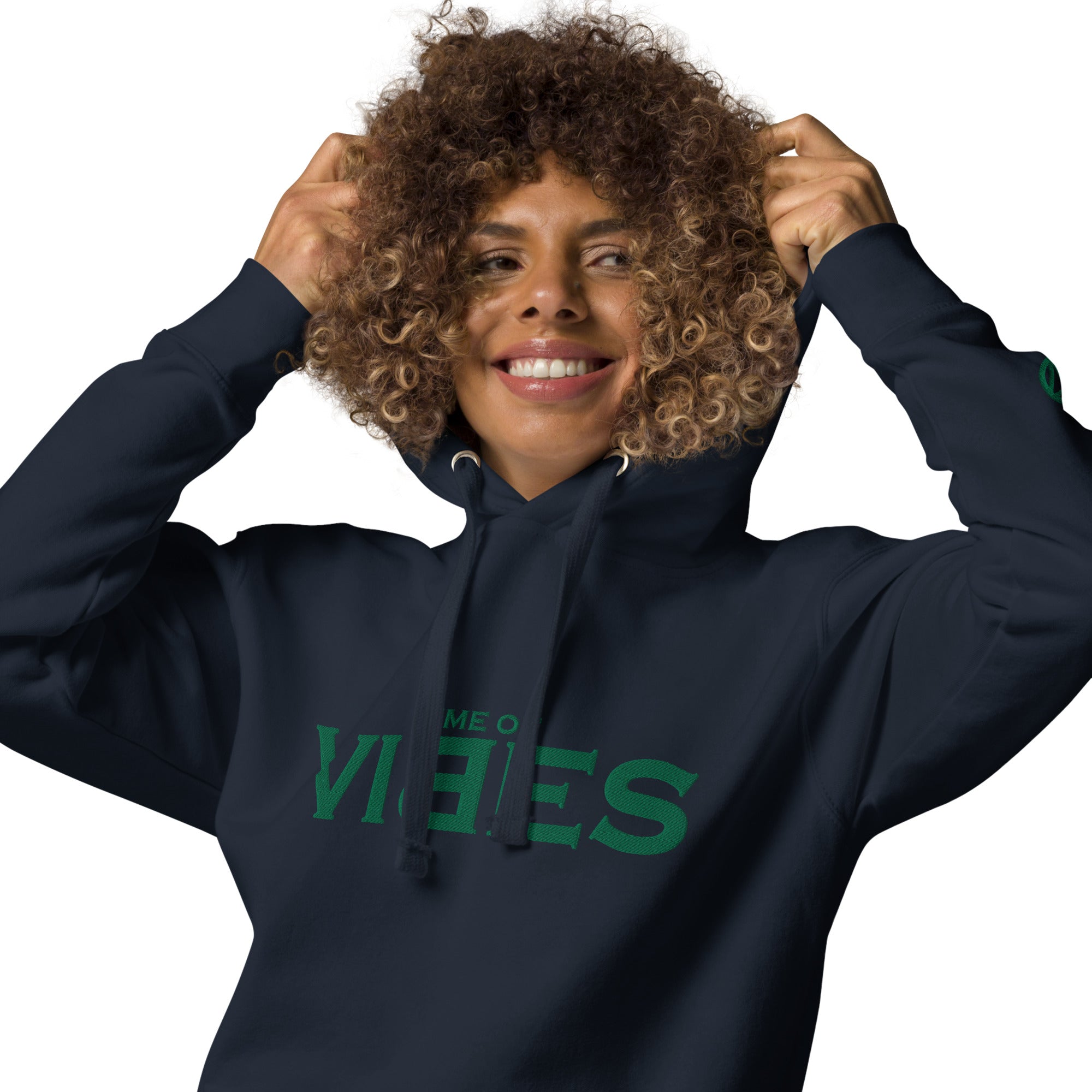 VIBES Kapuzenpullover (Navy/Grün)