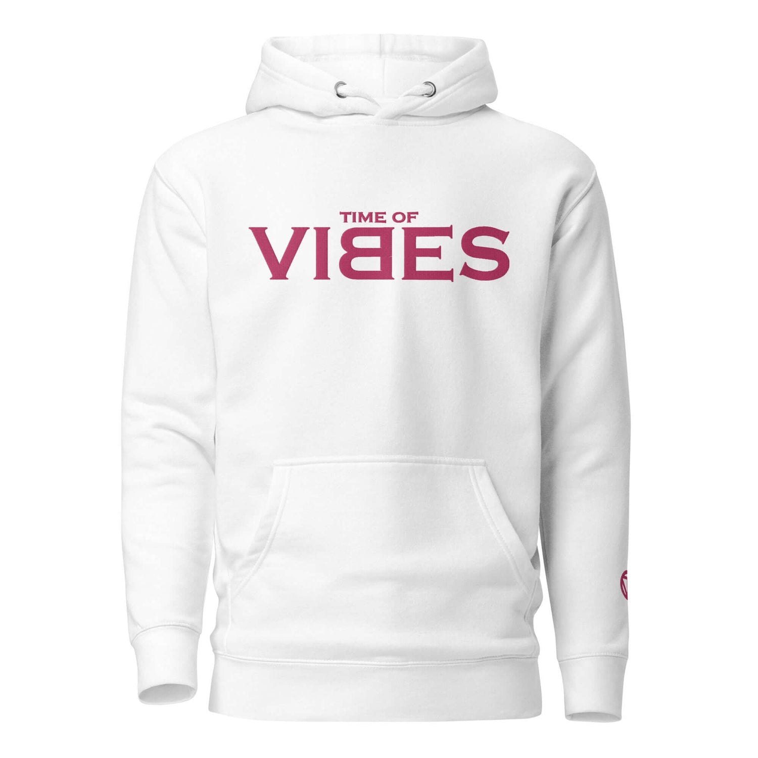 VIBES Kapuzenpullover (Weiß/Pink) nur €69.00 | Time Of Vibes