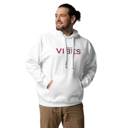 VIBES Kapuzenpullover (Weiß/Pink) nur €69.00 | Time Of Vibes