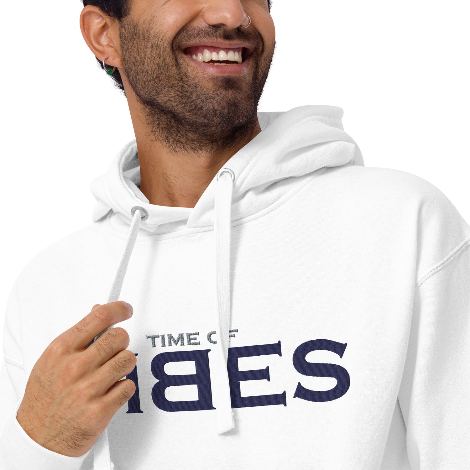 VIBES Kapuzenpullover (Weiß/Blau) nur €69.00 | Time Of Vibes