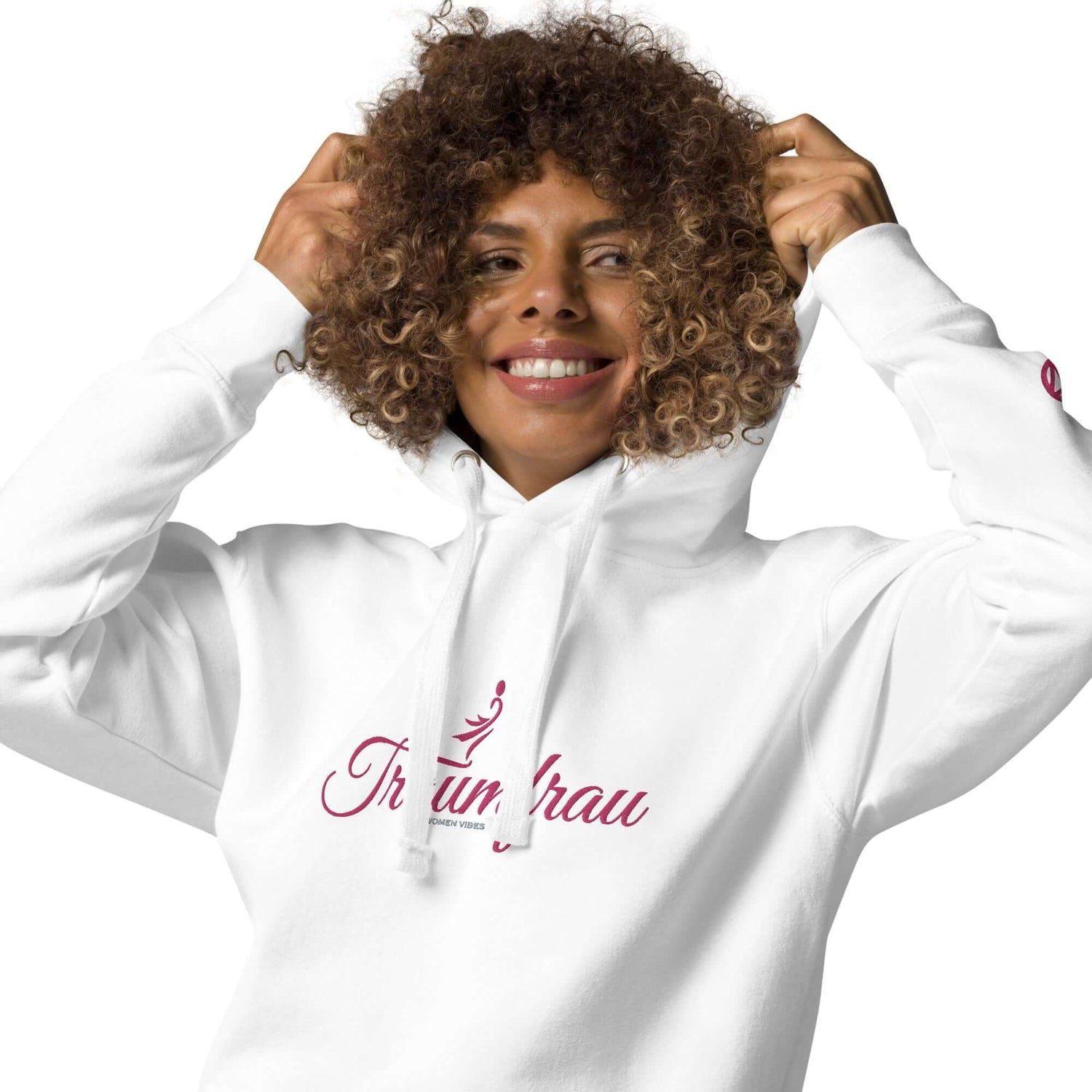 VIBES Kapuzenpullover TRAUMFRAU (Weiß) nur €49.00 | Time Of Vibes