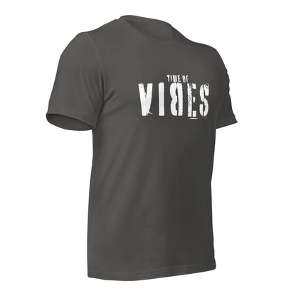 VIBES Baumwoll T-Shirt Herren (Grau/Weiß)