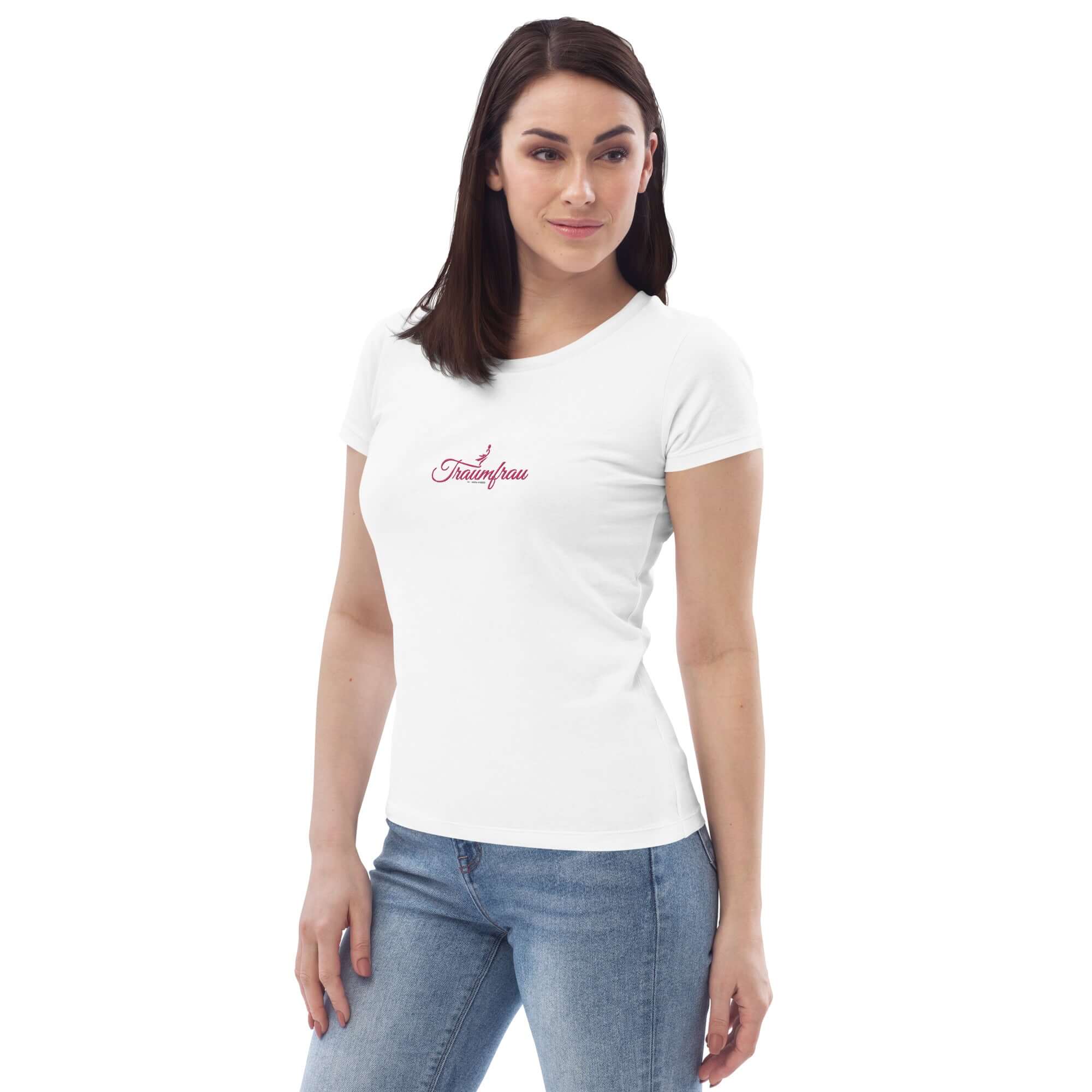 VIBES Bio-Baumwoll T-Shirt Damen | TRAUMFRAU (Weiß)