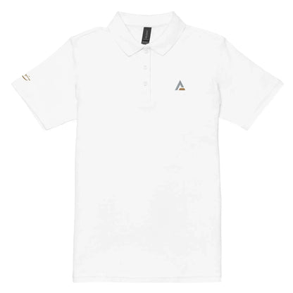 Damen Poloshirt AAA (Weiß), Polo Shirt, Time Of Vibes