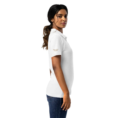 Damen Poloshirt AAA (Weiß), Polo Shirt, Time Of Vibes