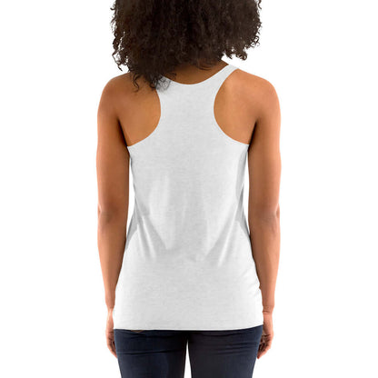 TIME OF VIBES Damen Racerback Tank ROSESKULL (Weiß) - €31,00