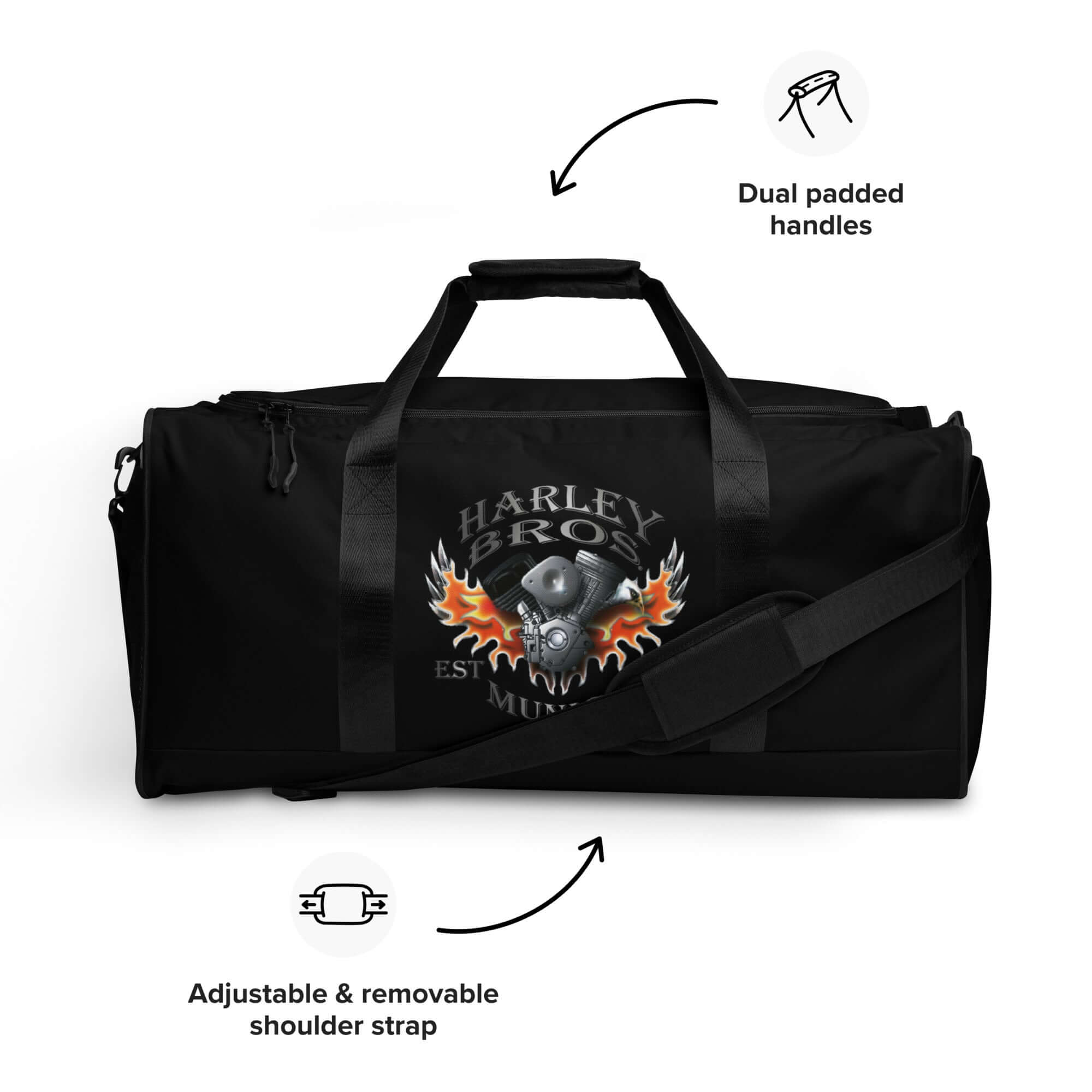 TIME OF VIBES TOV Reisetasche HARLEY BROS 23 (Schwarz) - mit Name - €109,00