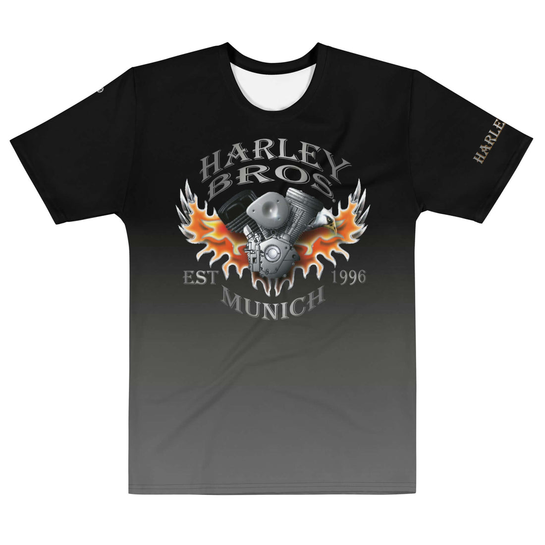 TIME OF VIBES TOV Herren Premium T-Shirt HARLEY BROS 23 (Schwarz/Grau) - €49,00