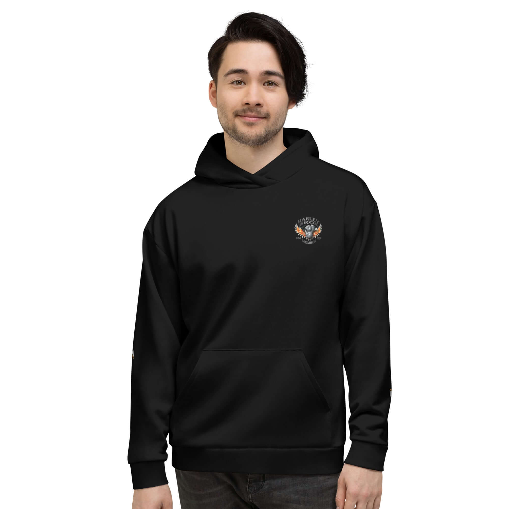 TIME OF VIBES TOV Premium Kapuzenpullover HARLEY BROS 23 Member (Schwarz) - €89,00