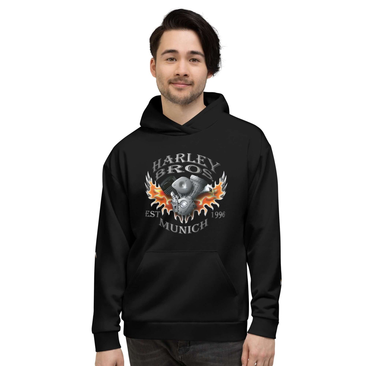 TIME OF VIBES TOV Premium Kapuzenpullover HARLEY BROS 23 (Schwarz) - €89,00