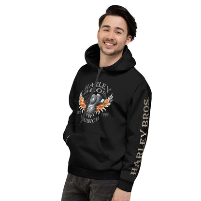 TIME OF VIBES TOV Premium Kapuzenpullover HARLEY BROS 23 (Schwarz) - €89,00