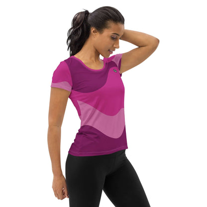 TIME OF VIBES TOV Damen Sport T-Shirt ABSTRACT (Pink) - €45,00