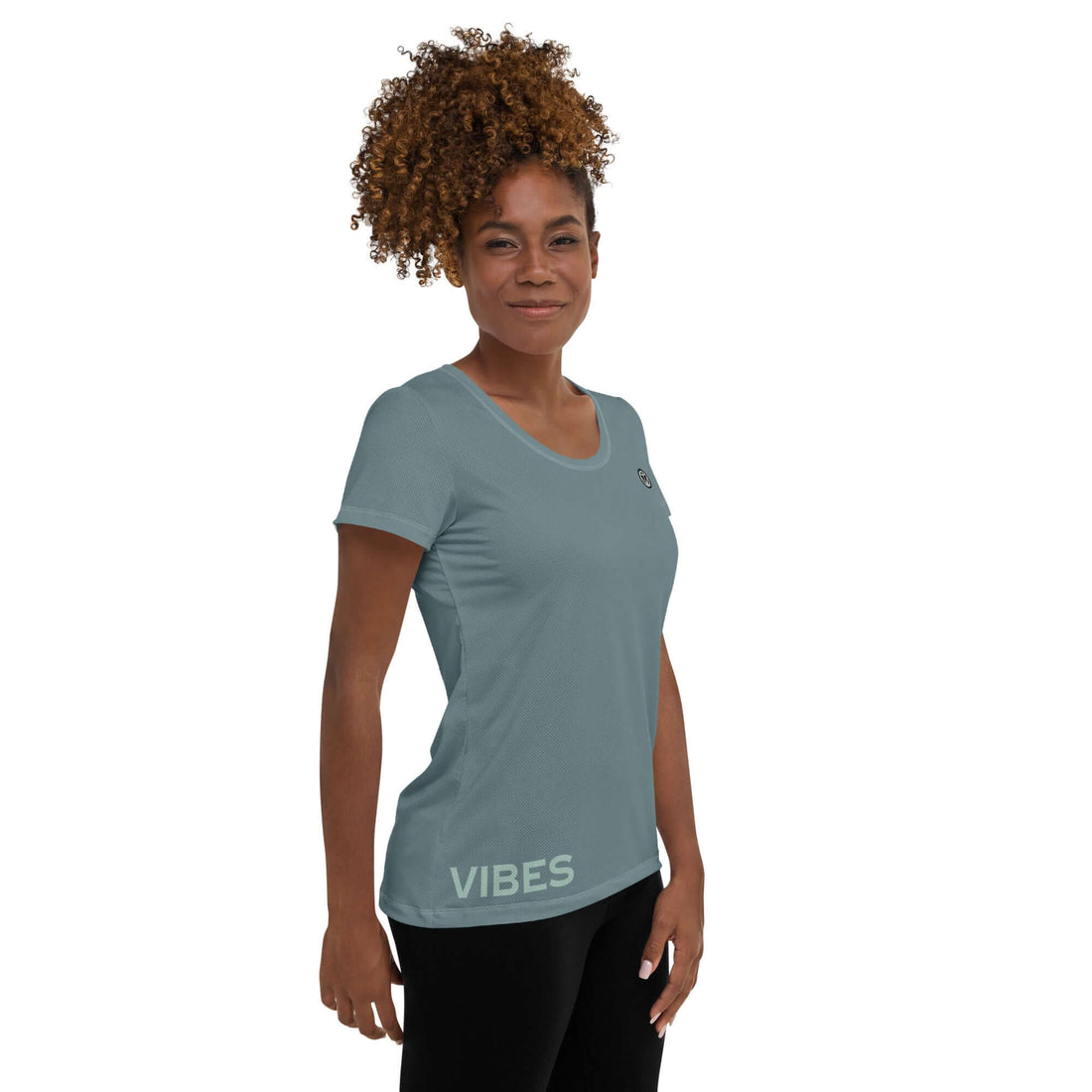 TIME OF VIBES TOV Damen Sport T-Shirt VIBES (Graublau) - €45,00