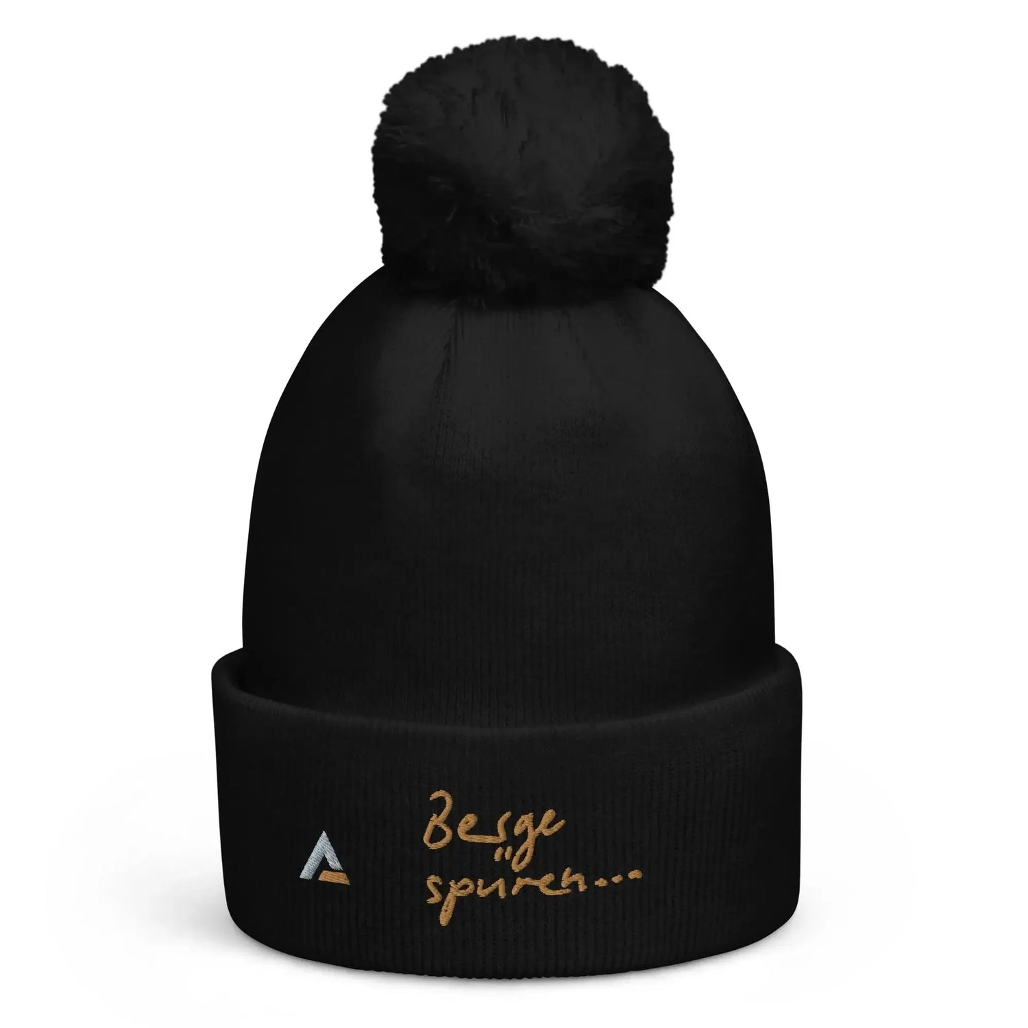 AAA Pom Pom Beanie (Black-Gold)