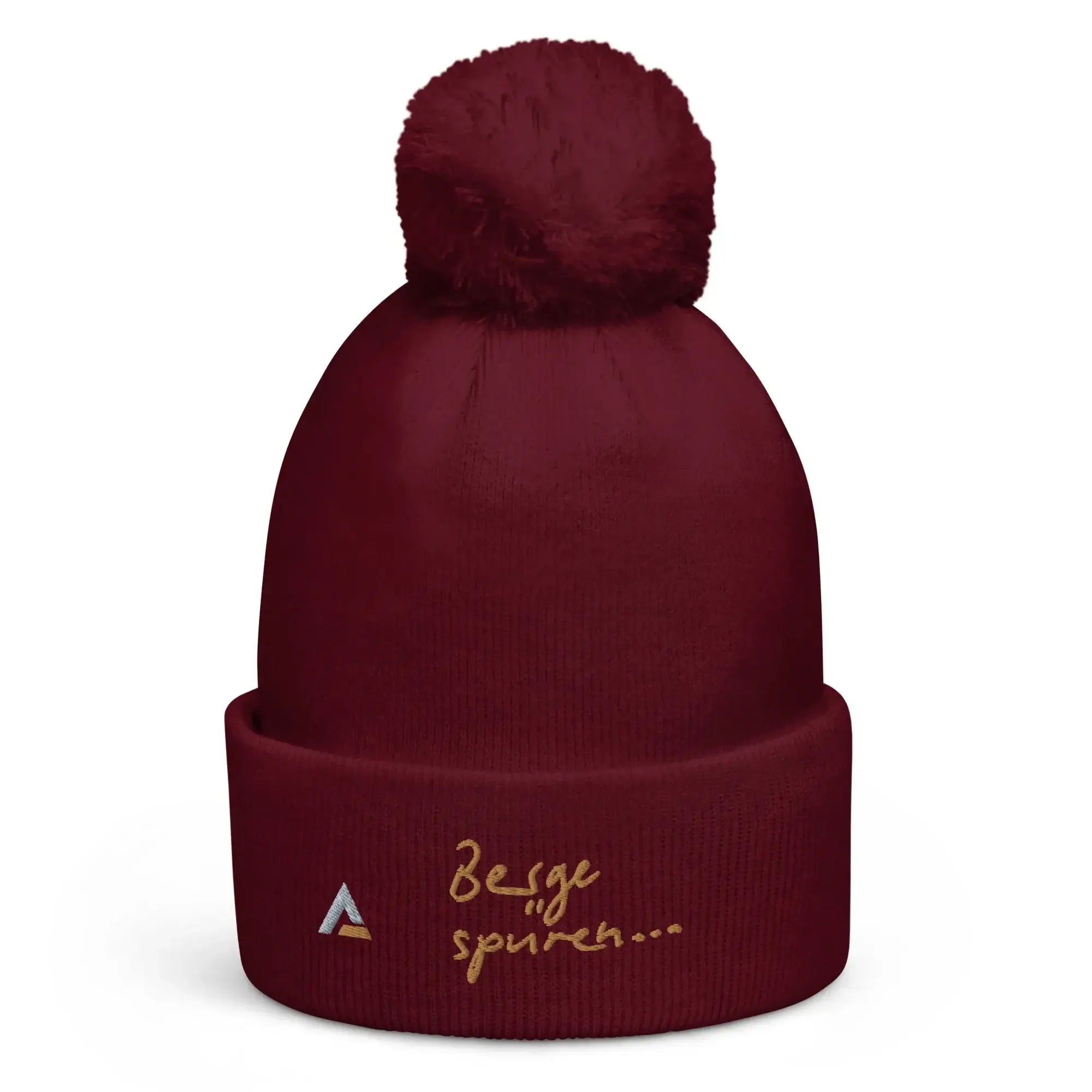 Bommel-Beanie AAA (Rot-Gold)