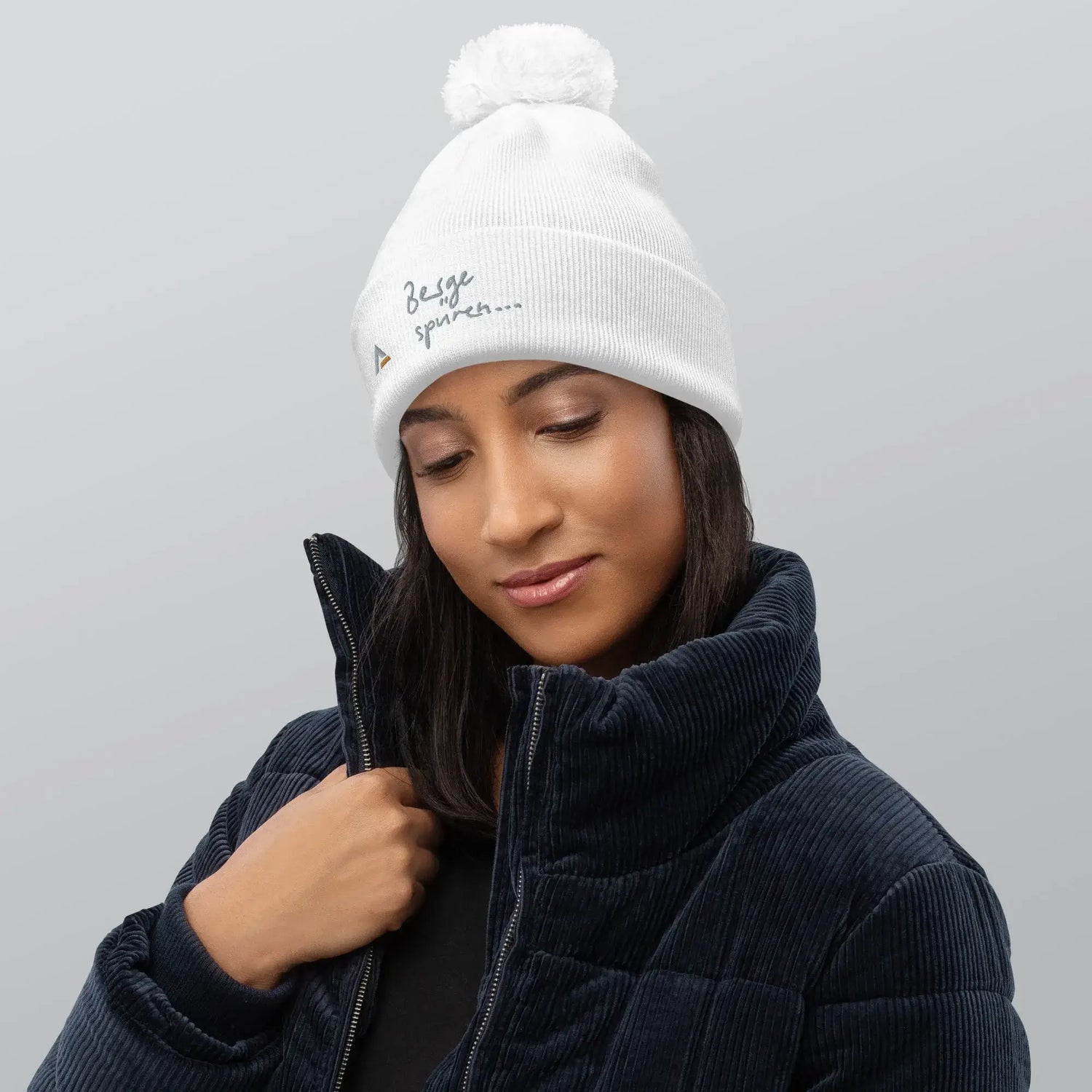 Bommel-Beanie AAA (Weiß)