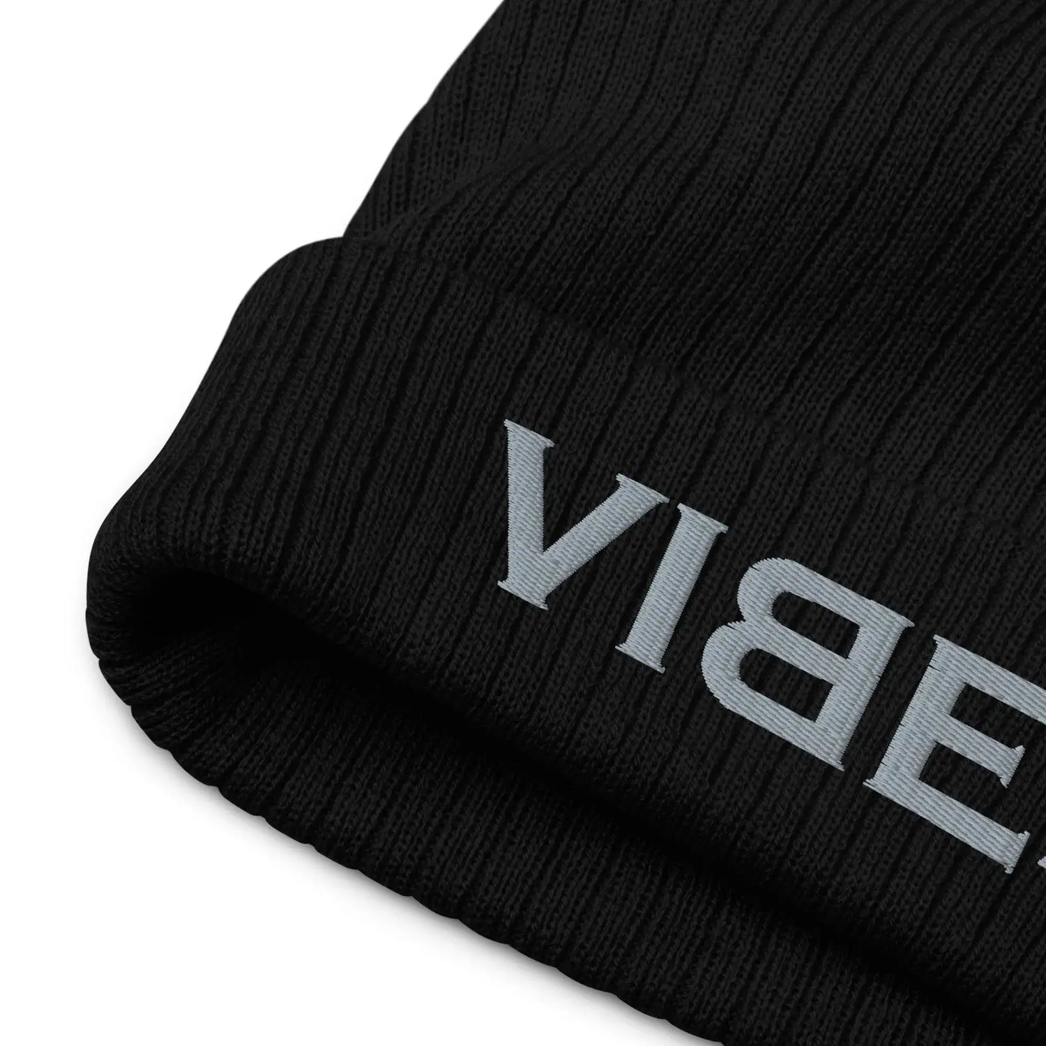 VIBES Strickmütze (Schwarz/Grau)