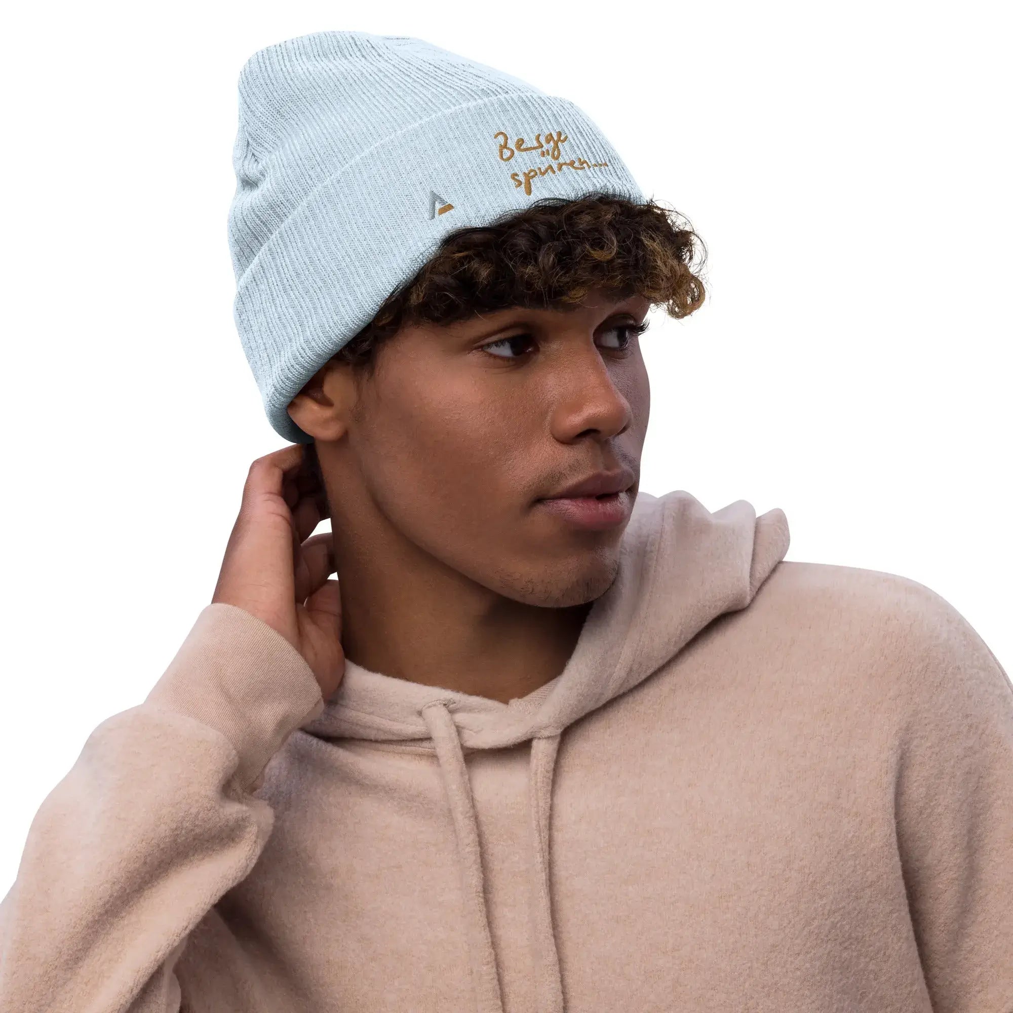 AAA Knitted Hat (Blue-Gold)