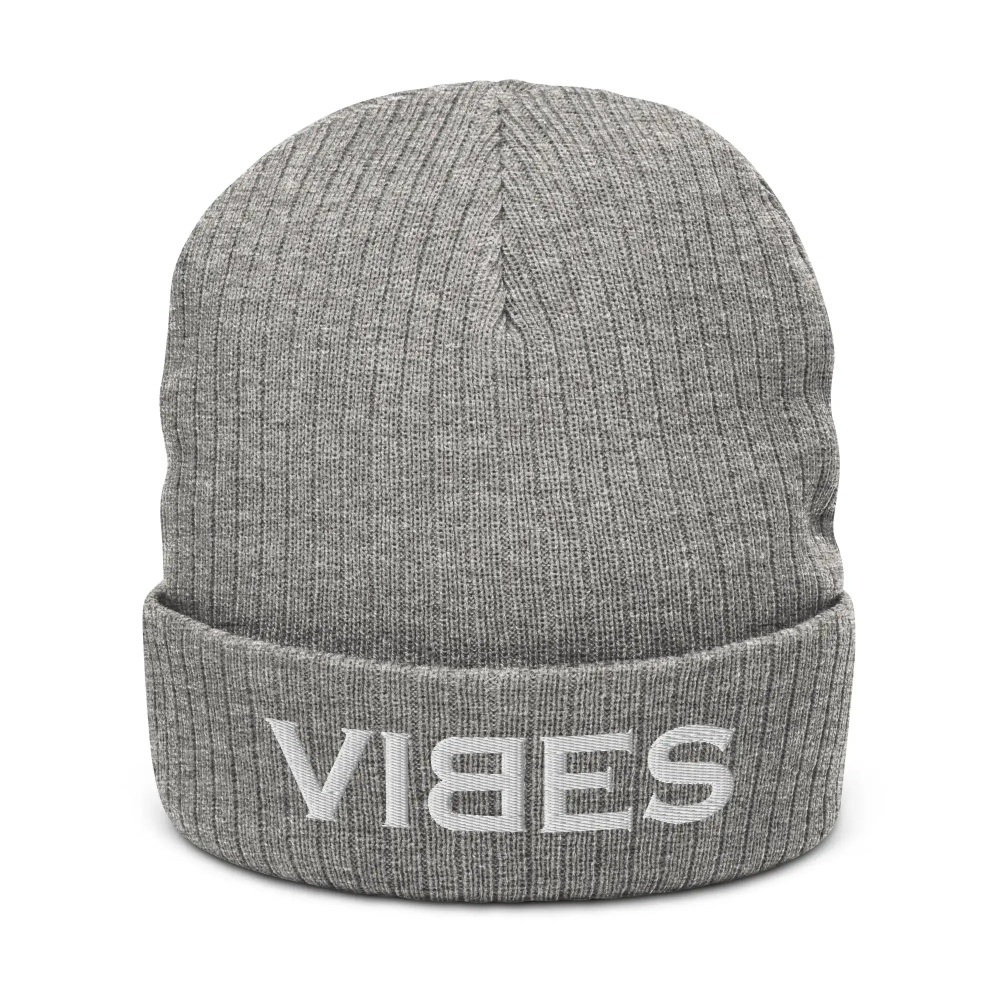 VIBES Knitted Hat (Grey/Grey)