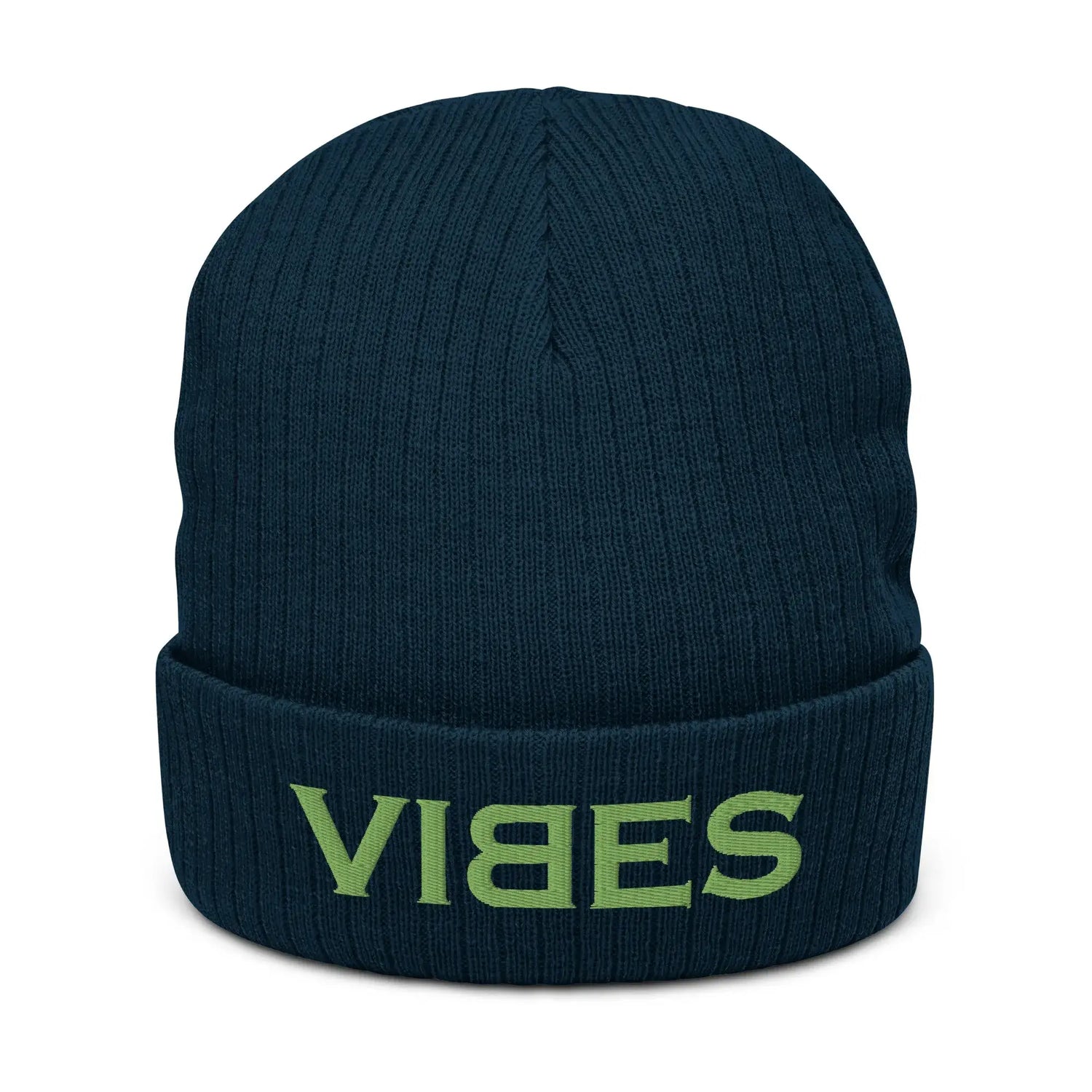 VIBES Strickmütze (Dunkelblau/Grün)