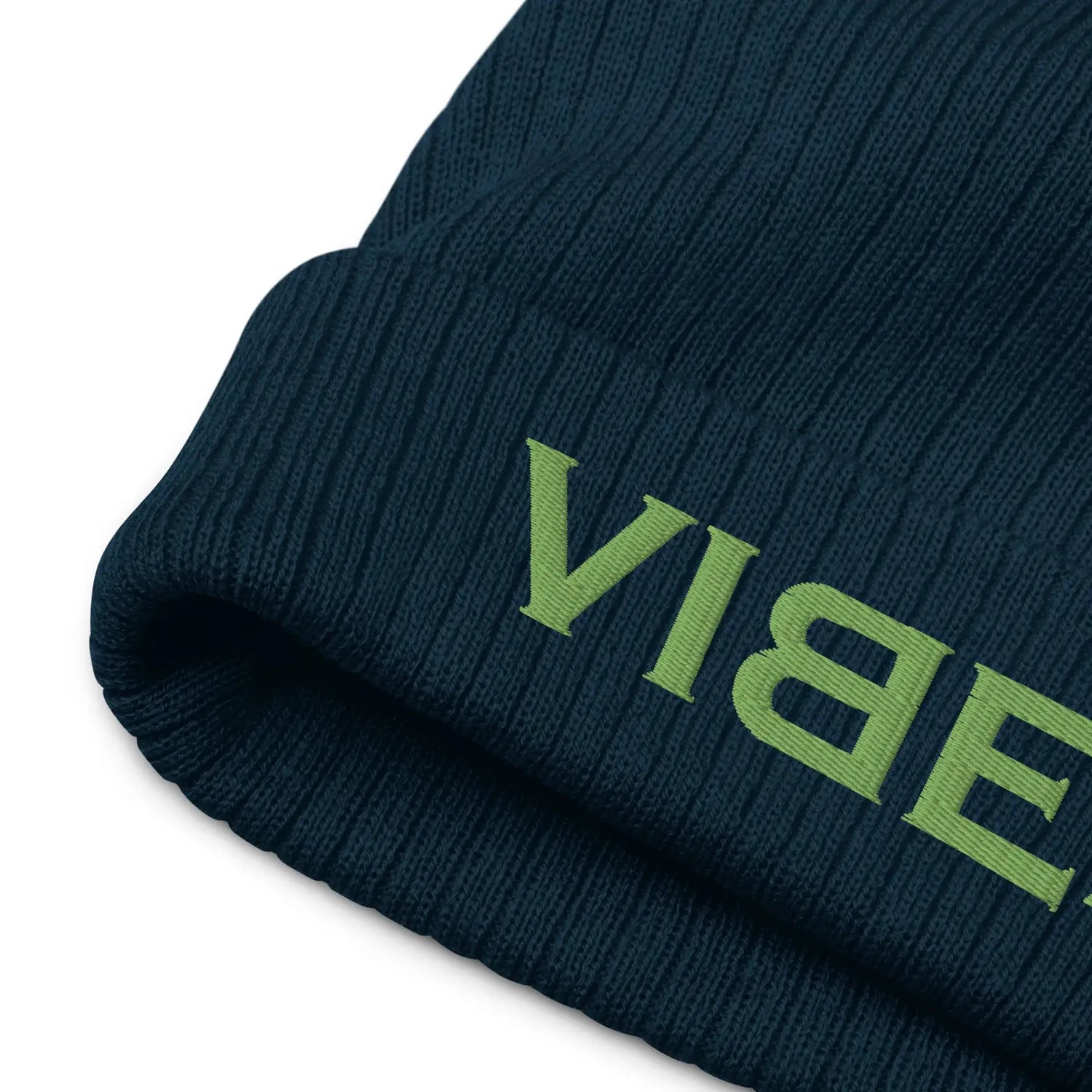 VIBES Strickmütze (Dunkelblau/Grün)