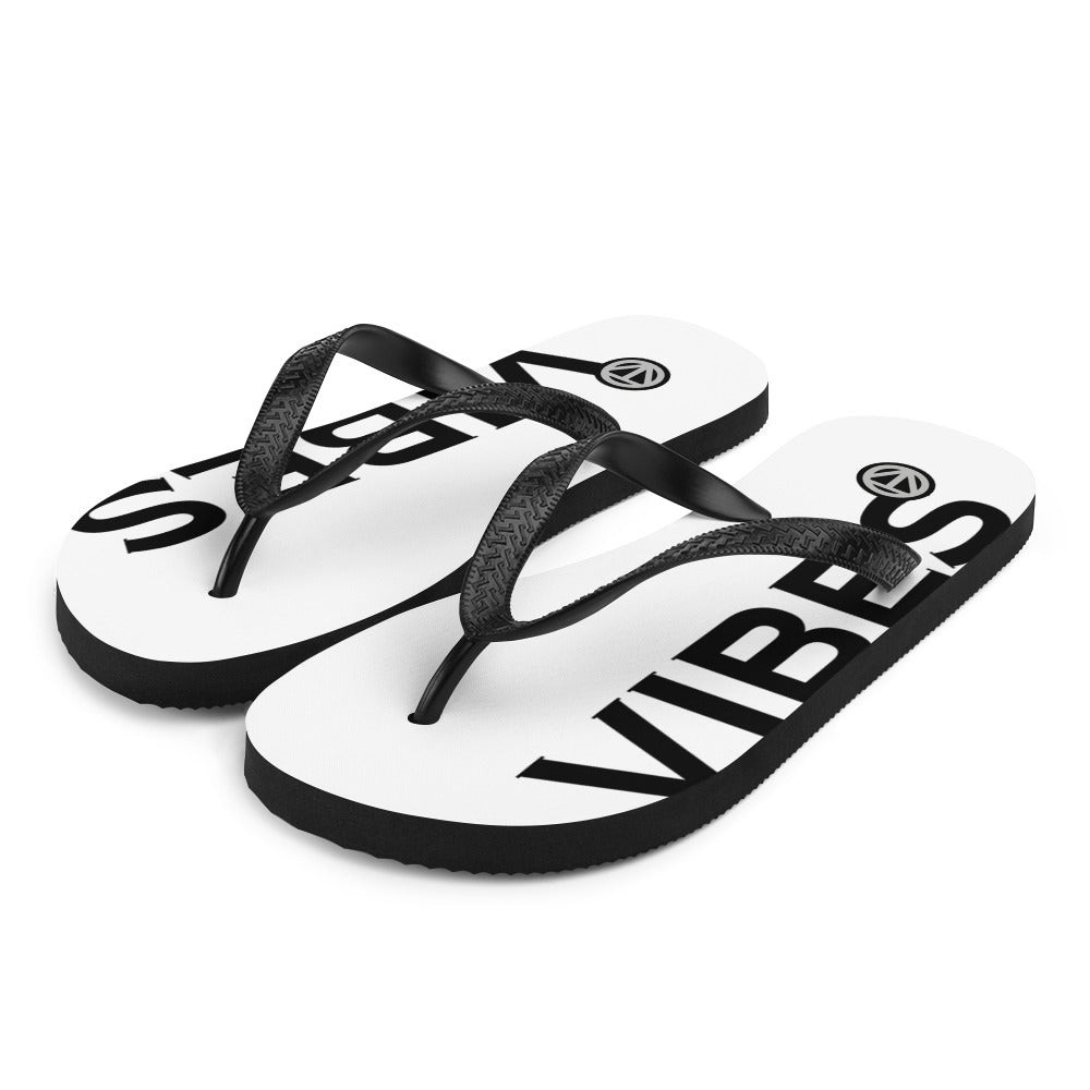 TIME OF VIBES TOV Flip-Flops VIBES (Weiß/Schwarz) - €25,00