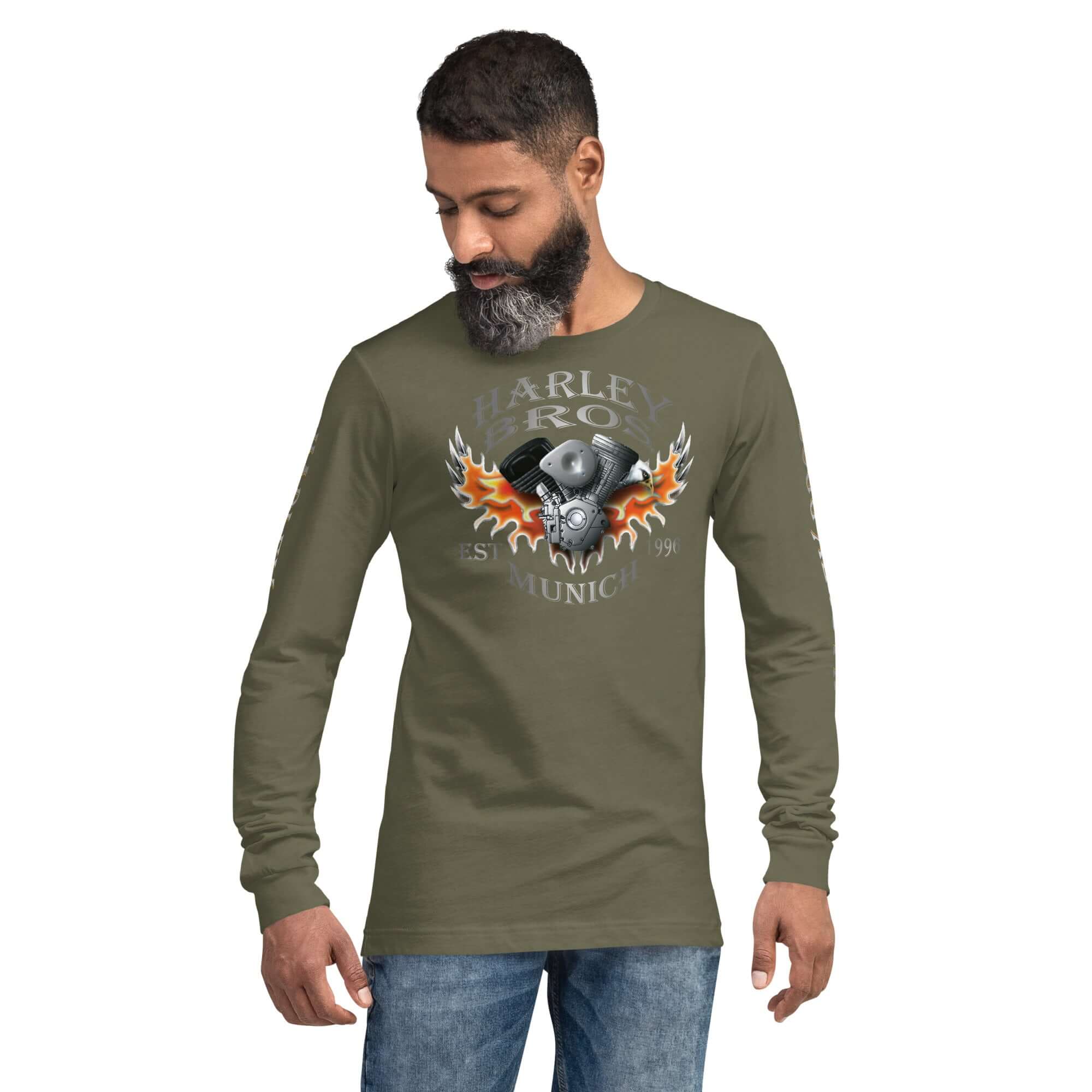 TIME OF VIBES Cotton Long Sleeve Tee HARLEY BROS 23 (var. colors) - €45,00