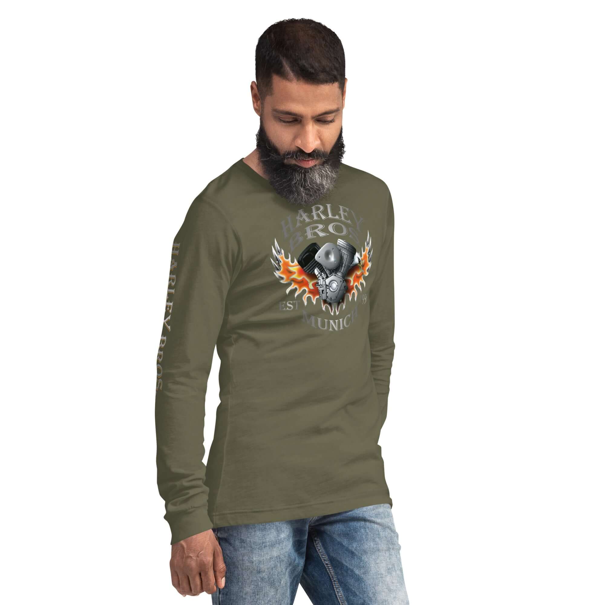 TIME OF VIBES Cotton Long Sleeve Tee HARLEY BROS 23 (var. colors) - €45,00