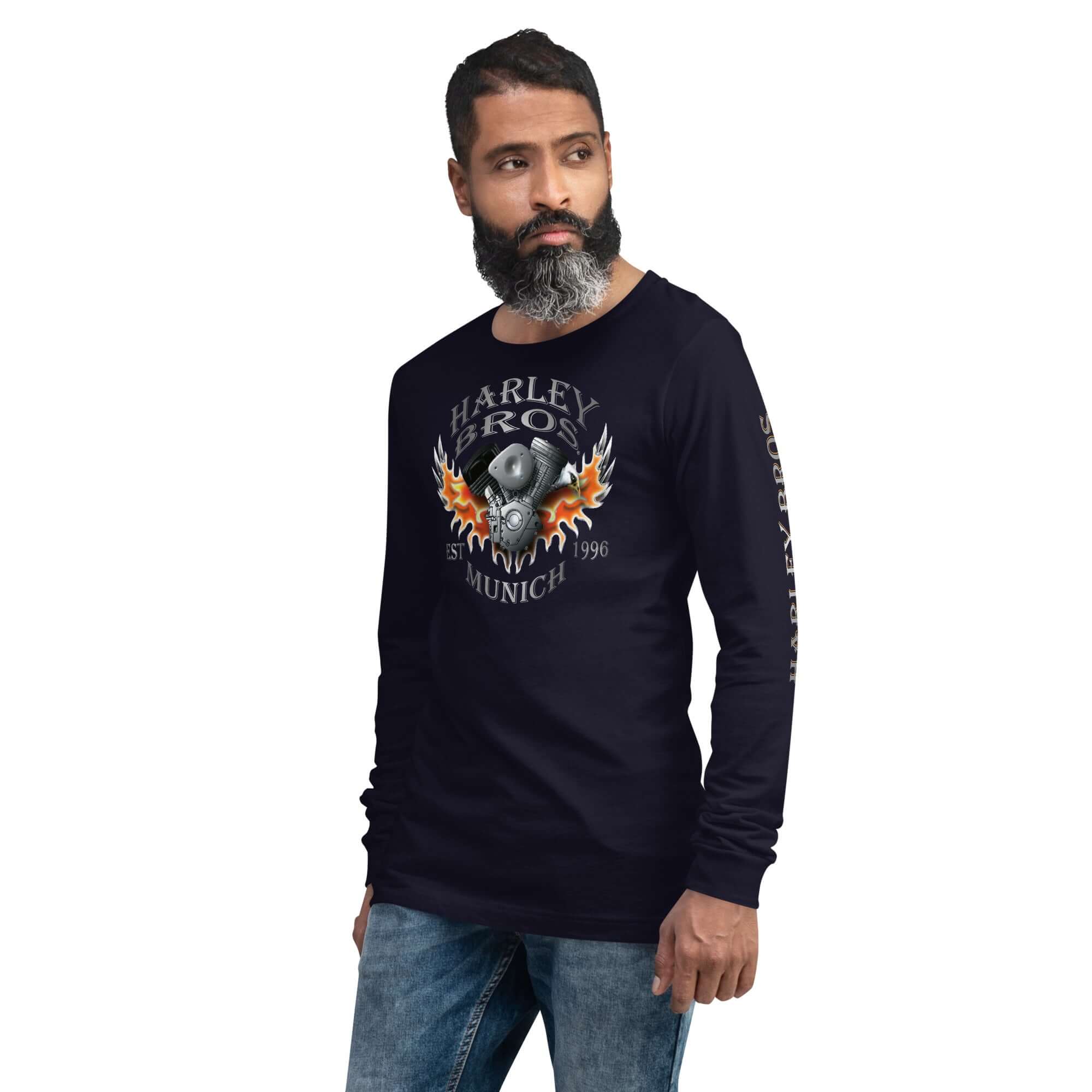 TIME OF VIBES Cotton Long Sleeve Tee HARLEY BROS 23 (var. colors) - €45,00